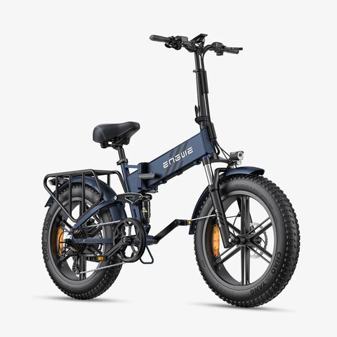 Bicicleta Elétrica Engwe Engine Pro 2.0 - Pneus De 20 Polegadas Potência 750W Bateria 52V16Ah 110KM Autonomia - Azul
