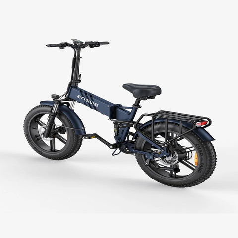 Bicicleta Elétrica Engwe Engine Pro 2.0 - Pneus De 20 Polegadas Potência 750W Bateria 52V16Ah 110KM Autonomia - Azul