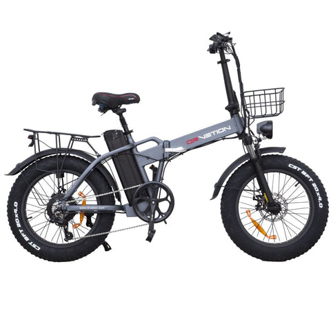 Bicicleta elétrica DrveTion AT20 - Potência 750W Bateria 48V15Ah Alcance 55-70KM Travões de Disco - Preto Cinzento