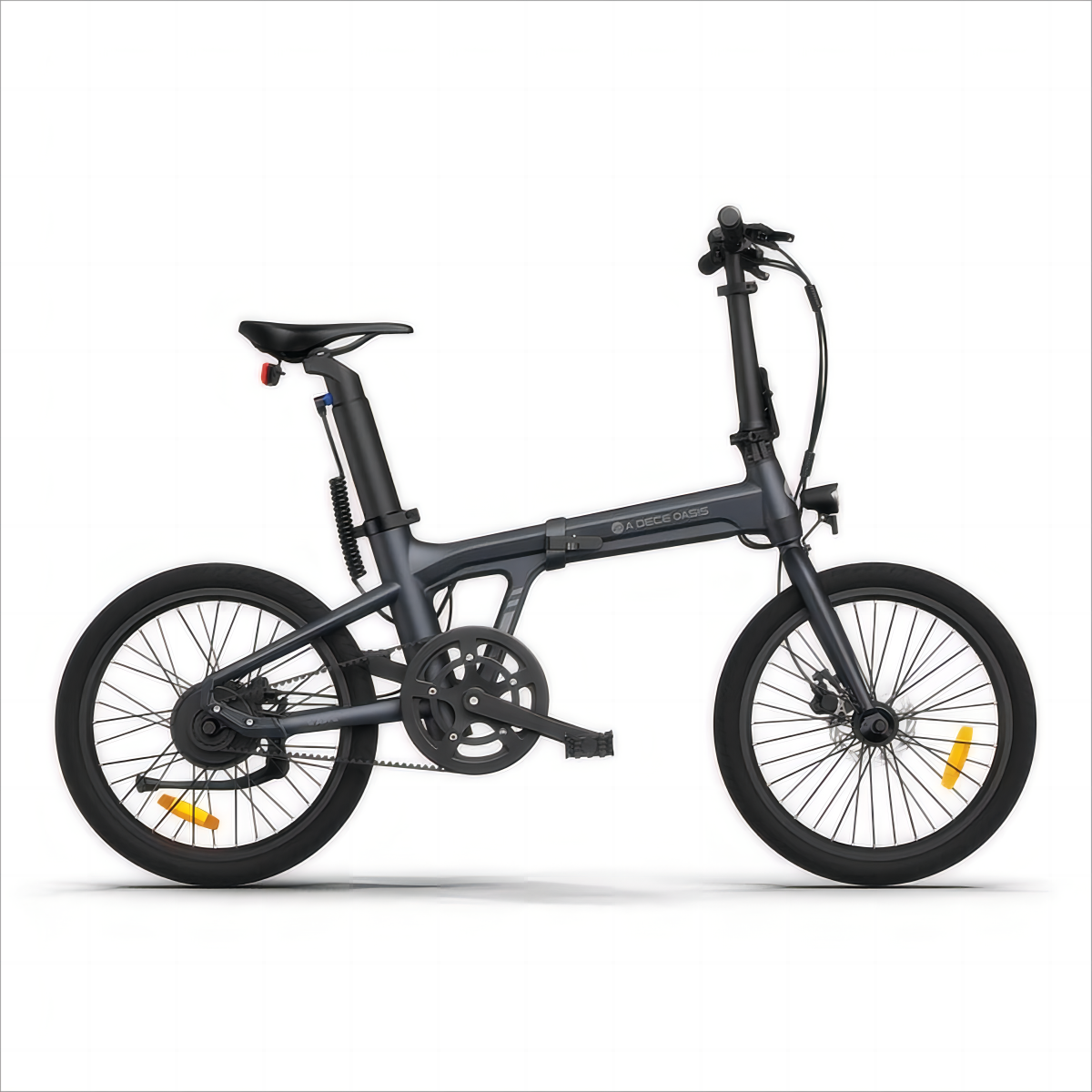 Bicicleta Elétrica ADO Air 20 - Potência 250W Bateria 36V9.6Ah Autonomia Assistida 100KM Freio a Disco Hidráulico - Cinza