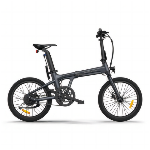 Bicicleta Elétrica ADO Air 20 - Potência 250W Bateria 36V9.6Ah Autonomia Assistida 100KM Freio a Disco Hidráulico - Cinza