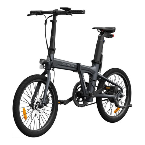Bicicleta Elétrica ADO Air 20 - Potência 250W Bateria 36V9.6Ah Autonomia Assistida 100KM Freio a Disco Hidráulico - Cinza