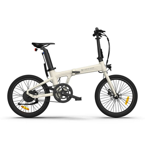 Bicicleta Elétrica ADO Air 20 - Potência 250W Bateria 36V9.6Ah Autonomia Assistida 100KM Freio a Disco Hidráulico - Branco Marfim