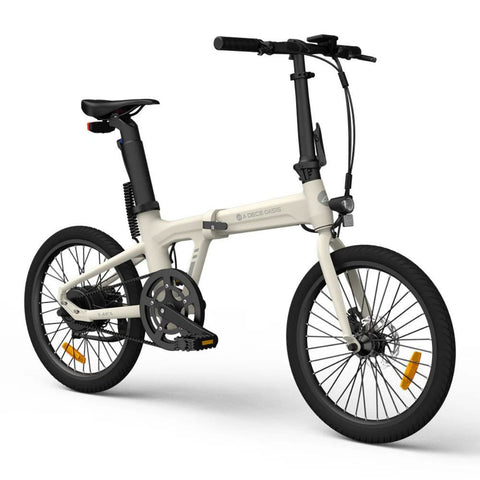 Bicicleta Elétrica ADO Air 20 - Potência 250W Bateria 36V9.6Ah Autonomia Assistida 100KM Freio a Disco Hidráulico - Branco Marfim