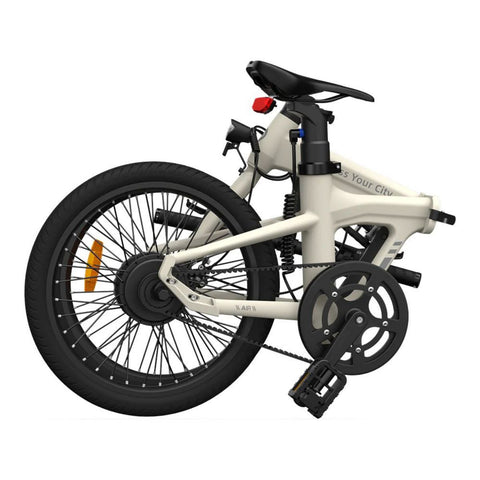 Bicicleta Elétrica ADO Air 20 - Potência 250W Bateria 36V9.6Ah Autonomia Assistida 100KM Freio a Disco Hidráulico - Branco Marfim