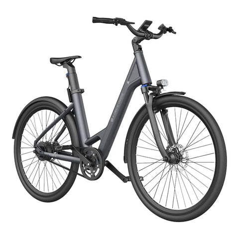 Bicicleta Elétrica ADO Air 28 - Potência 250W Bateria 36V13.5Ah Autonomia Assistida 100KM Freio a Disco Hidráulico - Cinza