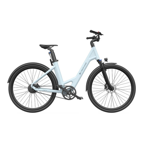Bicicleta Elétrica ADO Air 28 - Potência 250W Bateria 36V13.5Ah Autonomia Assistida 100KM Freio a Disco Hidráulico - Azul