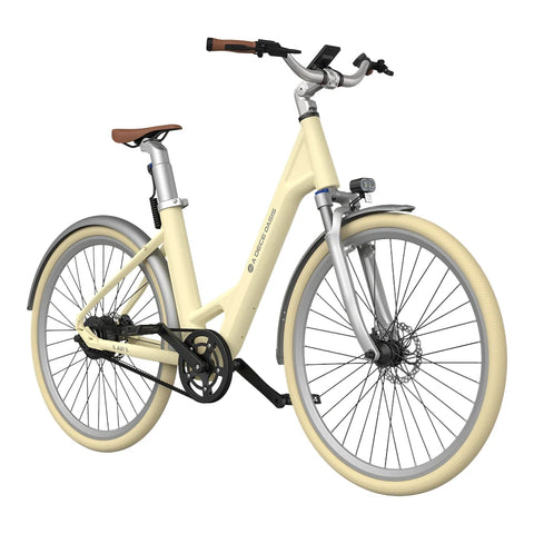 Bicicleta Elétrica ADO Air 28 - Potência 250W Bateria 36V13.5Ah Autonomia Assistida 100KM Freio a Disco Hidráulico - Amarelo
