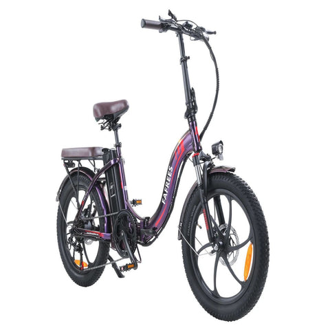 Bicicleta Elétrica FAFREES F20 Pro 250W | 648WH | 80KM Autonomia | Travões de Disco | Roxo Deslumbrantee