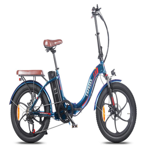 Bicicleta Elétrica FAFREES F20 Pro 250W | 648WH | 80KM Autonomia | Travões de Disco | Azul Deslumbrante