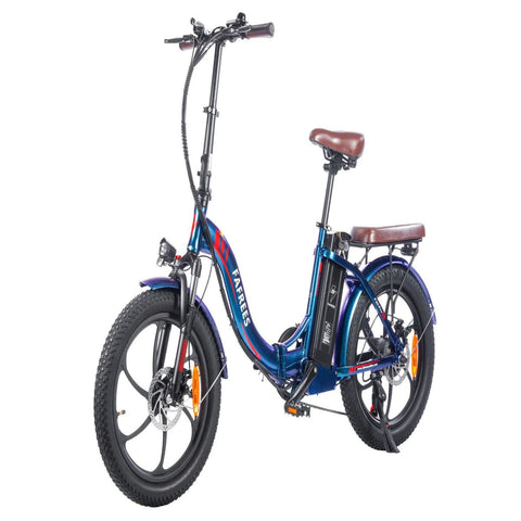Bicicleta Elétrica FAFREES F20 Pro 250W | 648WH | 80KM Autonomia | Travões de Disco | Azul Deslumbrante
