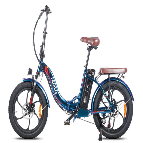Bicicleta Elétrica FAFREES F20 Pro 250W | 648WH | 80KM Autonomia | Travões de Disco | Azul Deslumbrante