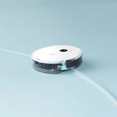 Yeedi Vac Max Aspirador Robótico Sem Base - 3000Pa de Sucção Bateria de 5200mAh Autonomia de 200min 70dB de Ruído - Branco
