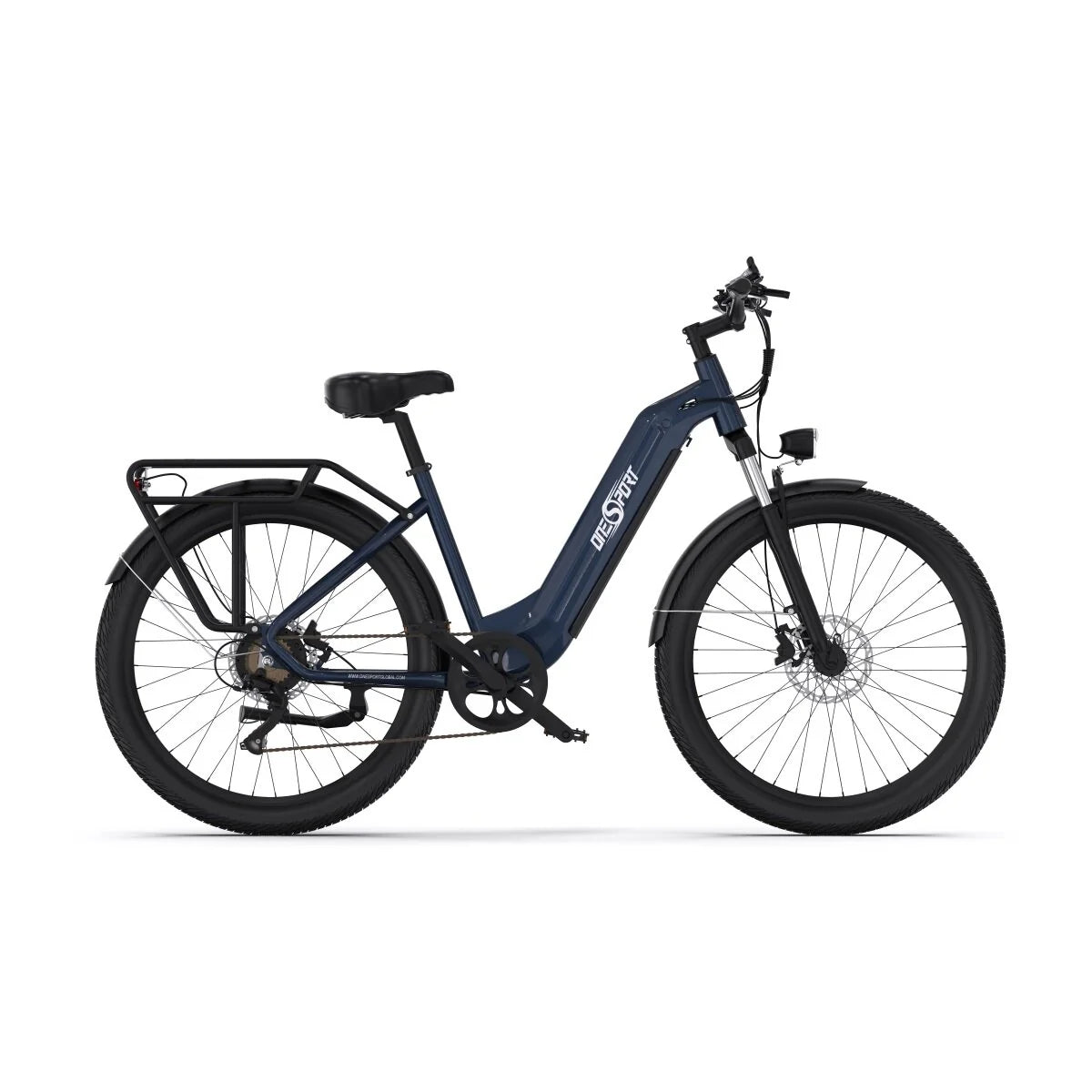 ONESPORT OT05 Bicicleta Elétrica - 250W Motor 36V18.2Ah Bateria 60KM Autonomia Freio de Disco - Azul
