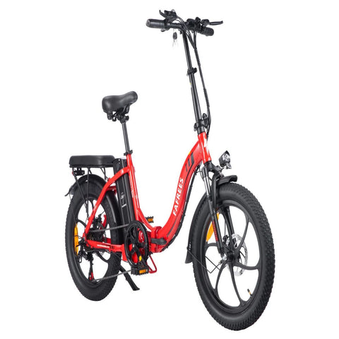 Bicicleta Elétrica FAFREES F20 - 250W 576WH 70KM Autonomia - Vermelha