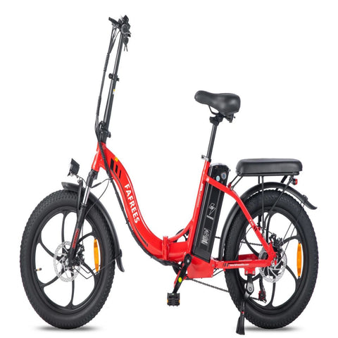Bicicleta Elétrica FAFREES F20 - 250W 576WH 70KM Autonomia - Vermelha