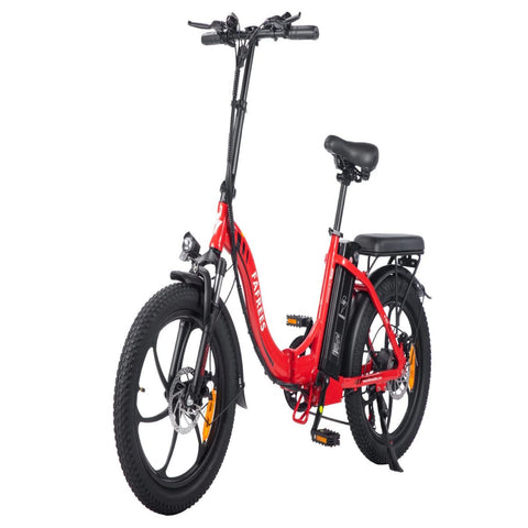Bicicleta Elétrica FAFREES F20 - 250W 576WH 70KM Autonomia - Vermelha