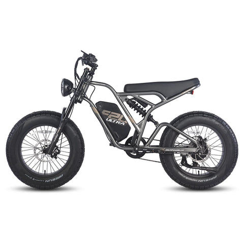 Bicicleta Elétrica FAFREES F20 Ultra - Motor 750W Bateria 48V25AH Alcance 140KM Freio a Disco Mecânico - Preto