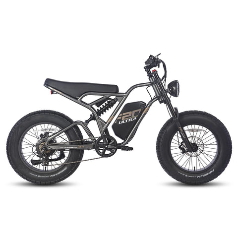 Bicicleta Elétrica FAFREES F20 Ultra - Motor 750W Bateria 48V25AH Alcance 140KM Freio a Disco Mecânico - Preto