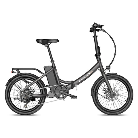 Bicicleta Elétrica FAFREES F20 Light 16.75AH - Motor 250W Bateria 36V16.75Ah Alcance 130KM Freio a Disco Mecânico - Preto