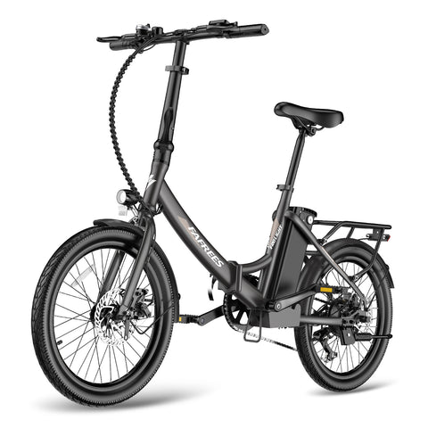 Bicicleta Elétrica FAFREES F20 Light 16.75AH - Motor 250W Bateria 36V16.75Ah Alcance 130KM Freio a Disco Mecânico - Preto