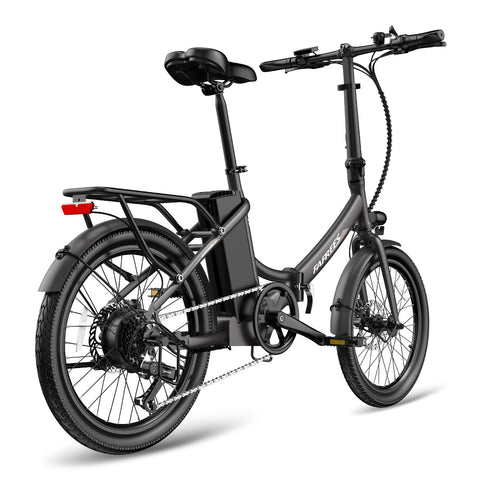 Bicicleta Elétrica FAFREES F20 Light 16.75AH - Motor 250W Bateria 36V16.75Ah Alcance 130KM Freio a Disco Mecânico - Preto