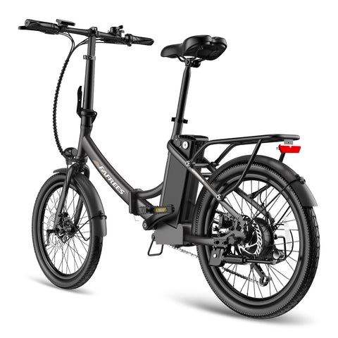 Bicicleta Elétrica FAFREES F20 Light 16.75AH - Motor 250W Bateria 36V16.75Ah Alcance 130KM Freio a Disco Mecânico - Preto
