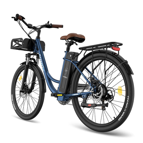Bicicleta Elétrica FAFREES F26 Lasting - Motor 250W Bateria  36V20.3Ah Alcance 160KM Freio a Disco Mecânico - Azul