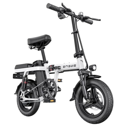 ENGWE T14 EU - Bicicleta elétrica compacta | Autonomia de 45KM | Disco de freio | Cor branca