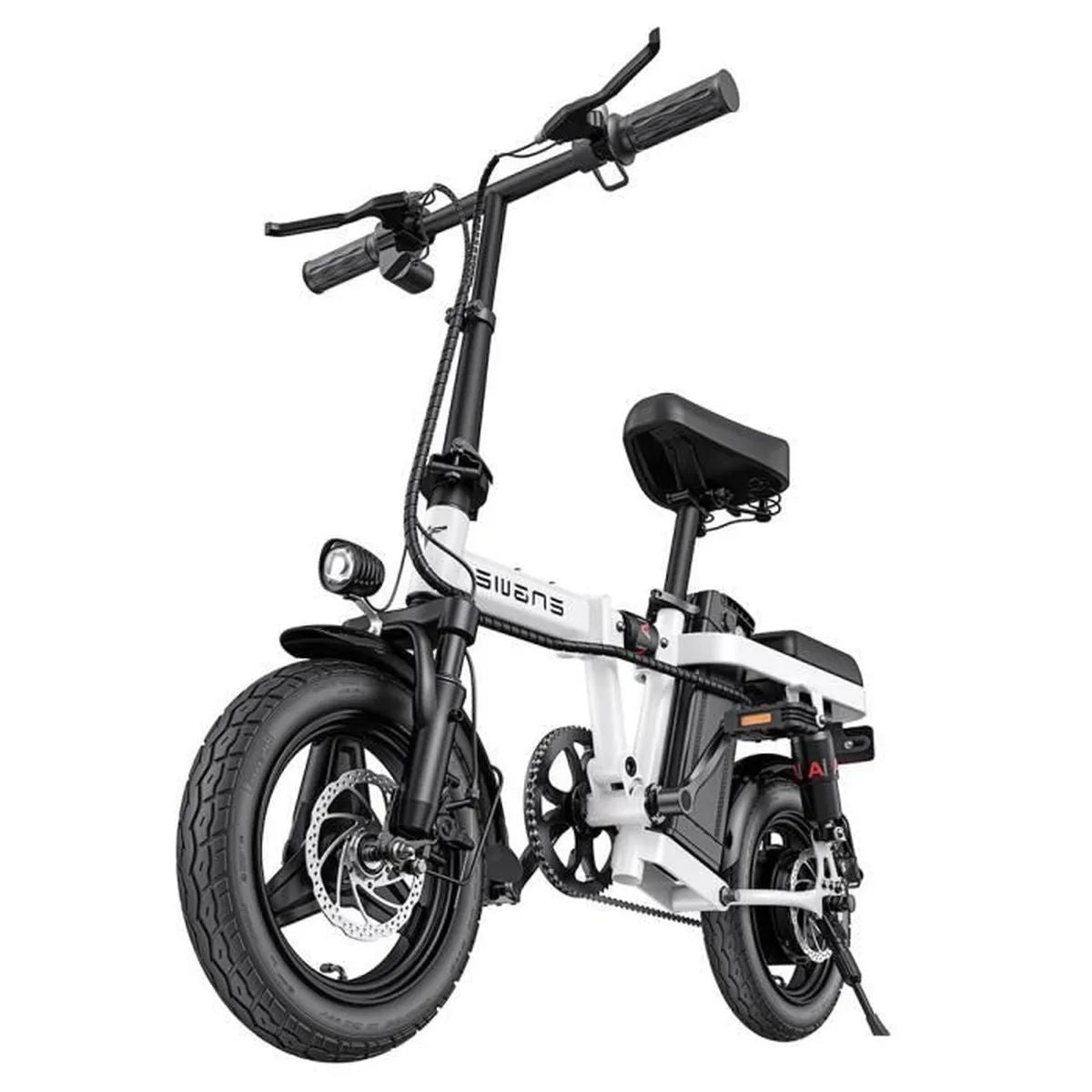 ENGWE T14 EU - Bicicleta elétrica compacta | Autonomia de 45KM | Disco de freio | Cor branca