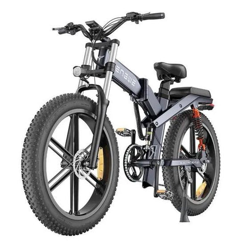 ENGWE X26 19.2AH - Potente bicicleta elétrica | Autonomia de 90KM | Disco de freio | Cor cinza