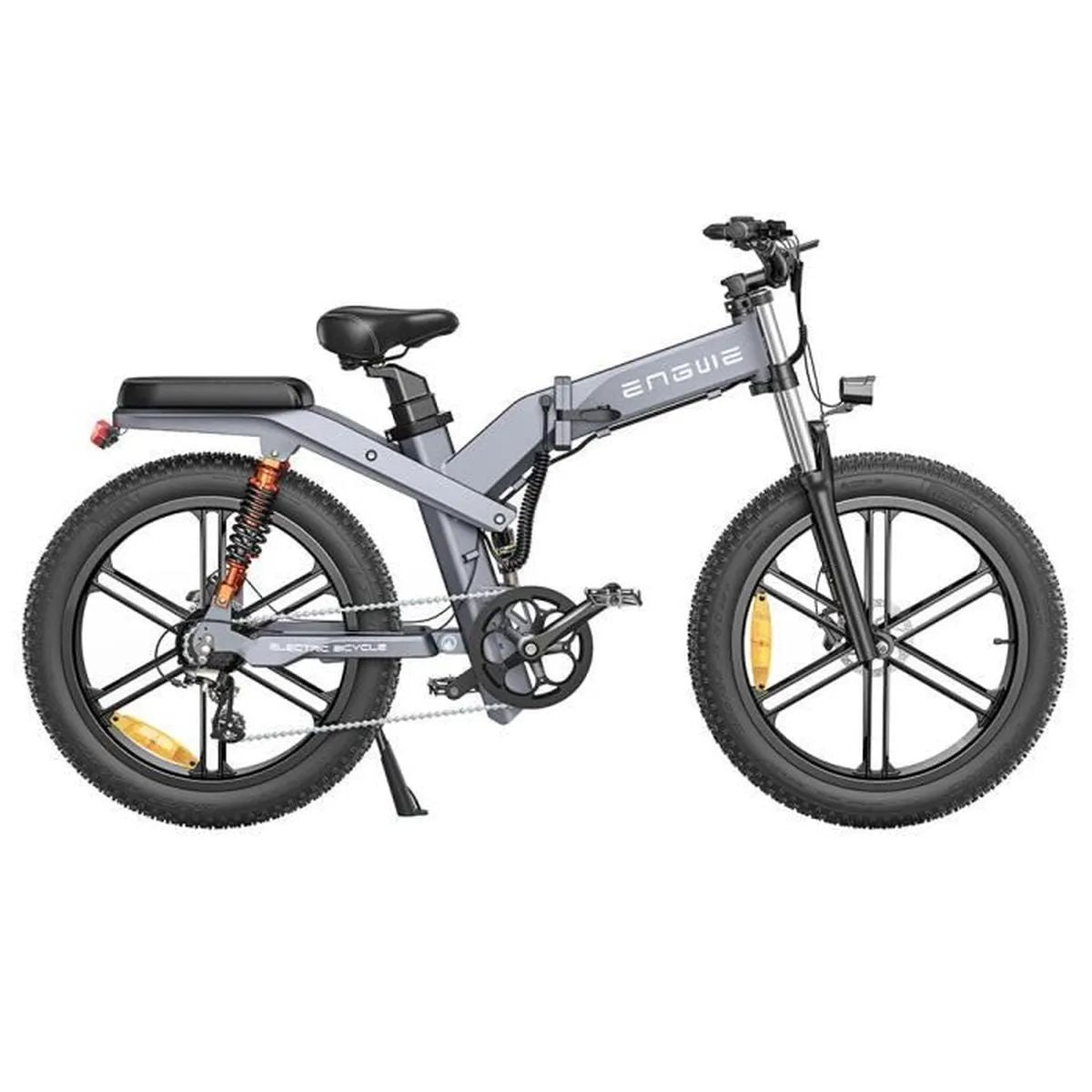 ENGWE X26 19.2AH - Potente bicicleta elétrica | Autonomia de 90KM | Disco de freio | Cor cinza