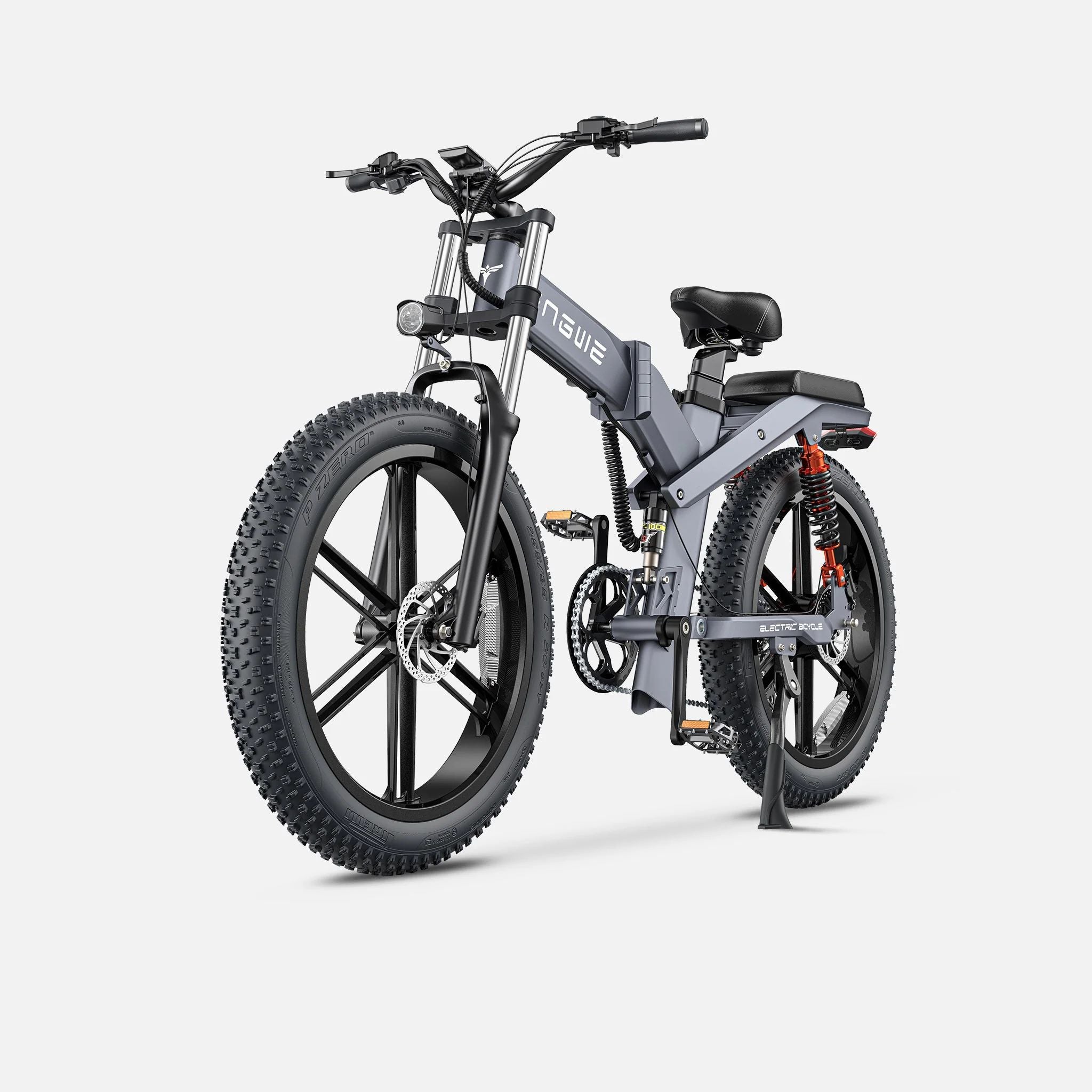 ENGWE X26 10AH - Potente bicicleta elétrica | Autonomia de 45KM | Disco de freio | Cor cinza
