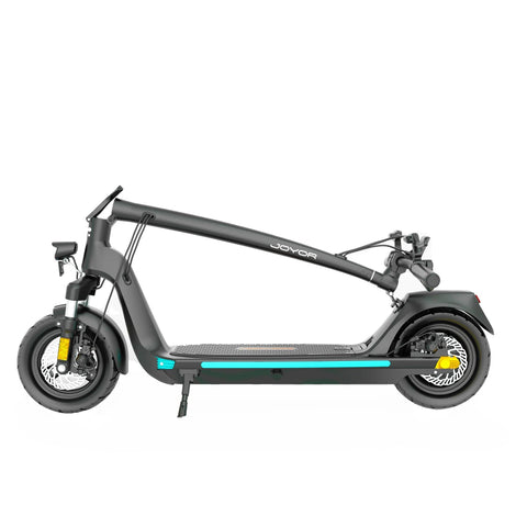 JOYOR C10 Dobrável Patinete Elétrico - Motor 500W Bateria 48V10.4AH Pneus de 10 Polegadas Freios a Disco - Preto
