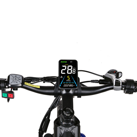 SAMEBIKE XD26 Bicicleta Elétrica - Motor 750W Bateria 48V14AH Autonomia 45KM Travão a Disco Mecânico - Preto