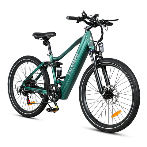 SAMEBIKE XD26-II Bicicleta Elétrica - Motor 750W Bateria 48V14AH Autonomia 45KM Travão a Disco Hidráulico - Verde