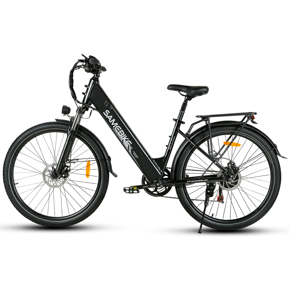 SAMEBIKE RS-A01 Pro Bicicleta Elétrica - Motor 350W Bateria 36V15AH Autonomia 40KM Travão a Disco Mecânico - Preto