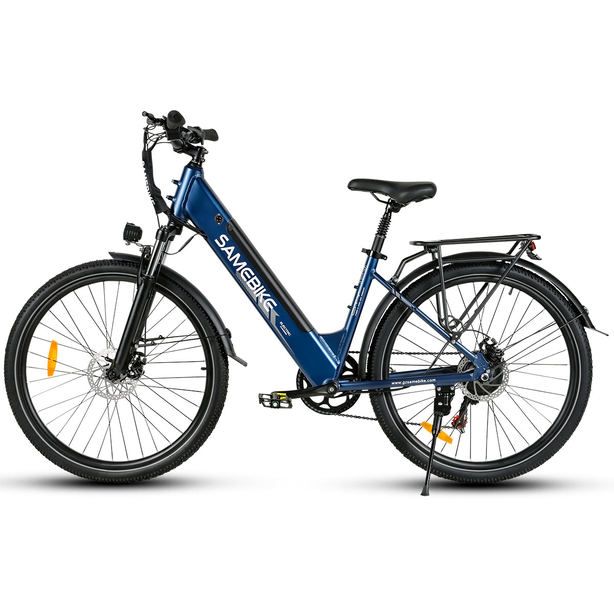 SAMEBIKE RS-A01 Pro Bicicleta Elétrica - Motor 350W Bateria 36V15AH Autonomia 40KM Travão a Disco Mecânico - Azul