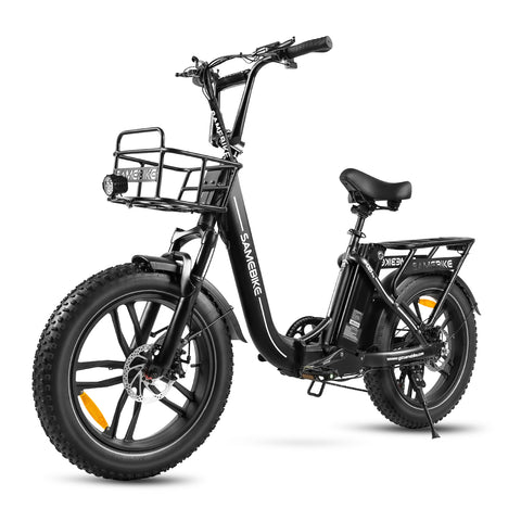 SAMEBIKE C05 Pro Bicicleta Elétrica - Motor 350W Bateria 36V13Ah Autonomia 35KM Travão a Disco Mecânico - Preto