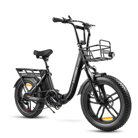 SAMEBIKE C05 Pro Bicicleta Elétrica - Motor 350W Bateria 36V13Ah Autonomia 35KM Travão a Disco Mecânico - Preto