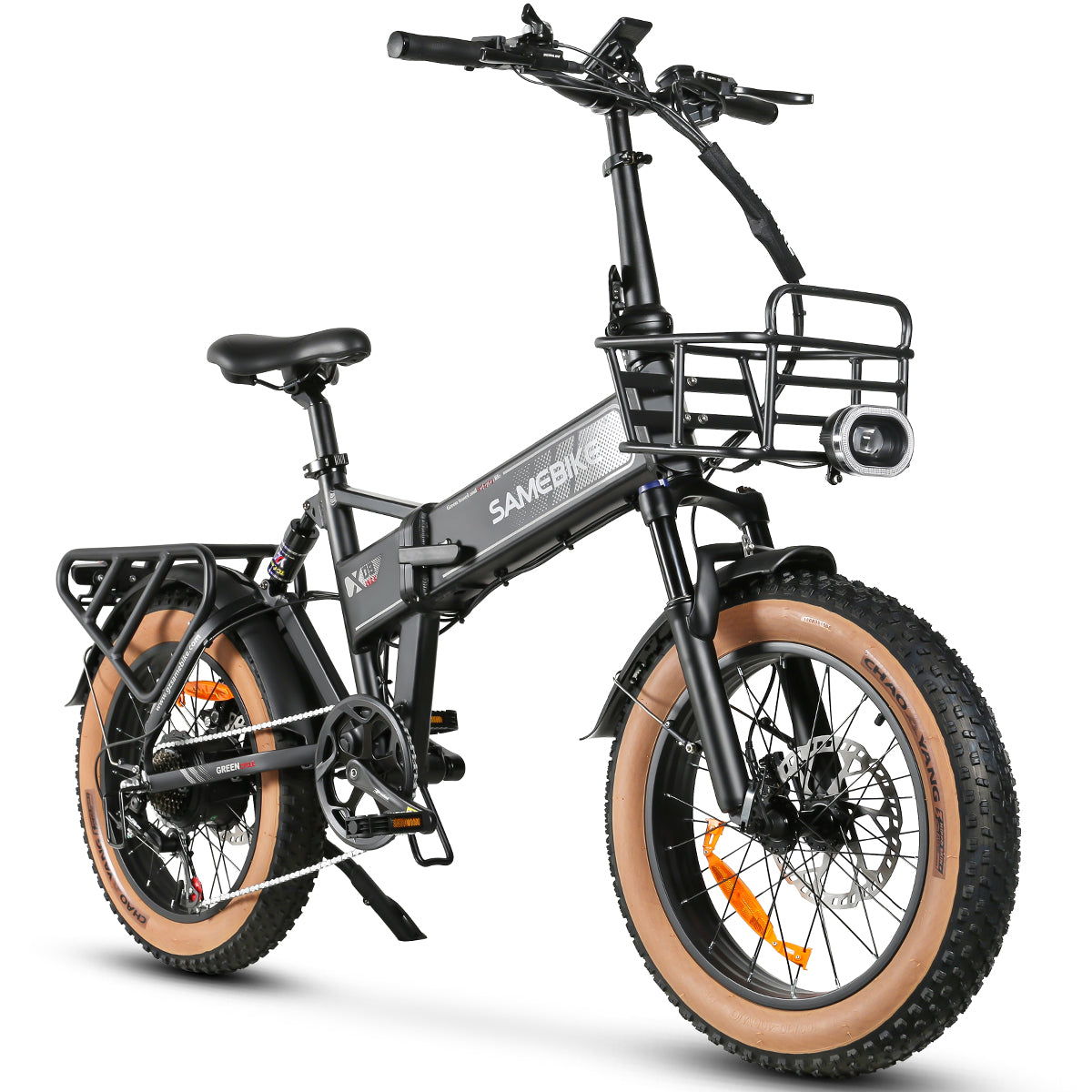 SAMEBIKE XWLX09-II Bicicleta Elétrica - Motor 1000W Bateria 48V15AH Autonomia 65KM Travão a Disco Hidráulico - Preto