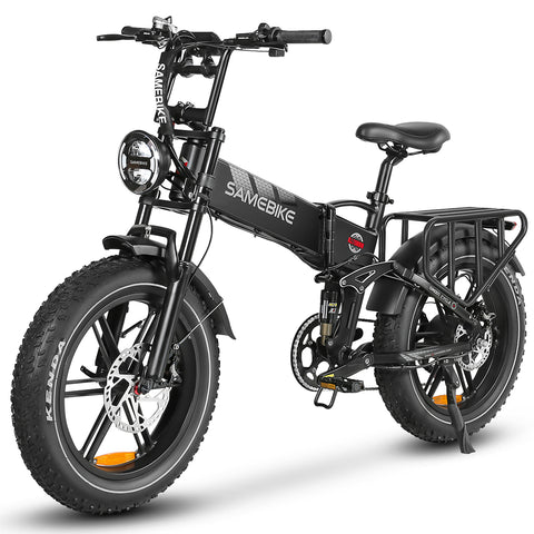 SAMEBIKE RS-A02 Bicicleta Elétrica - Motor 750W Bateria 48V17AH Autonomia 55KM Travão a Disco Hidráulico - Preto
