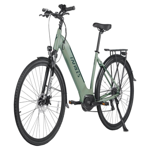 Bicicleta Elétrica FAFREES FM9 - 250W Bateria 540WH Alcance 110KM Freios a Disco - Verde