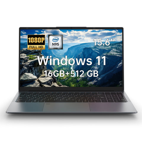 Portátil Alldocube GTbook 15 2Gen - Processador Intel N95 16GB+512GB SSD Windows 11 Ecrã de 15.6" Inclui uma Membrana deTeclado em Francês Espanhol Italiano e Alemão - Cinza