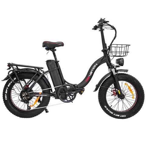 Bicicleta elétrica DrveTion CT20 - Potência 750W Bateria 48V 10AH Rodas 20" Travões de Disco - Preto