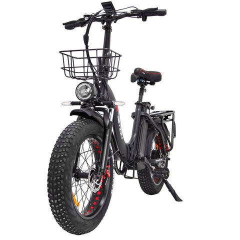 Bicicleta elétrica DrveTion CT20 - Potência 750W Bateria 48V 10AH Rodas 20" Travões de Disco - Preto