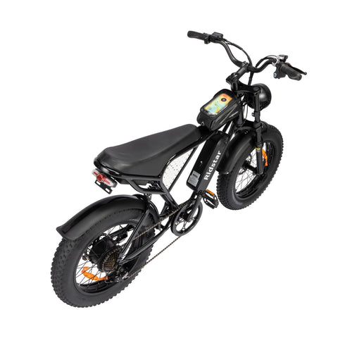Ridstar Q20 Bicicleta Elétrica - Motor 500W Bateria 48V15Ah Pneus de 20 Polegadas Travão a Disco Mecânico - Preto