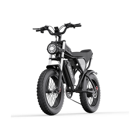 Ridstar Q20 Bicicleta Elétrica - Motor 750W Bateria 48V20Ah Pneus 20 Polegadas Travão a Disco Hidráulico - Preto