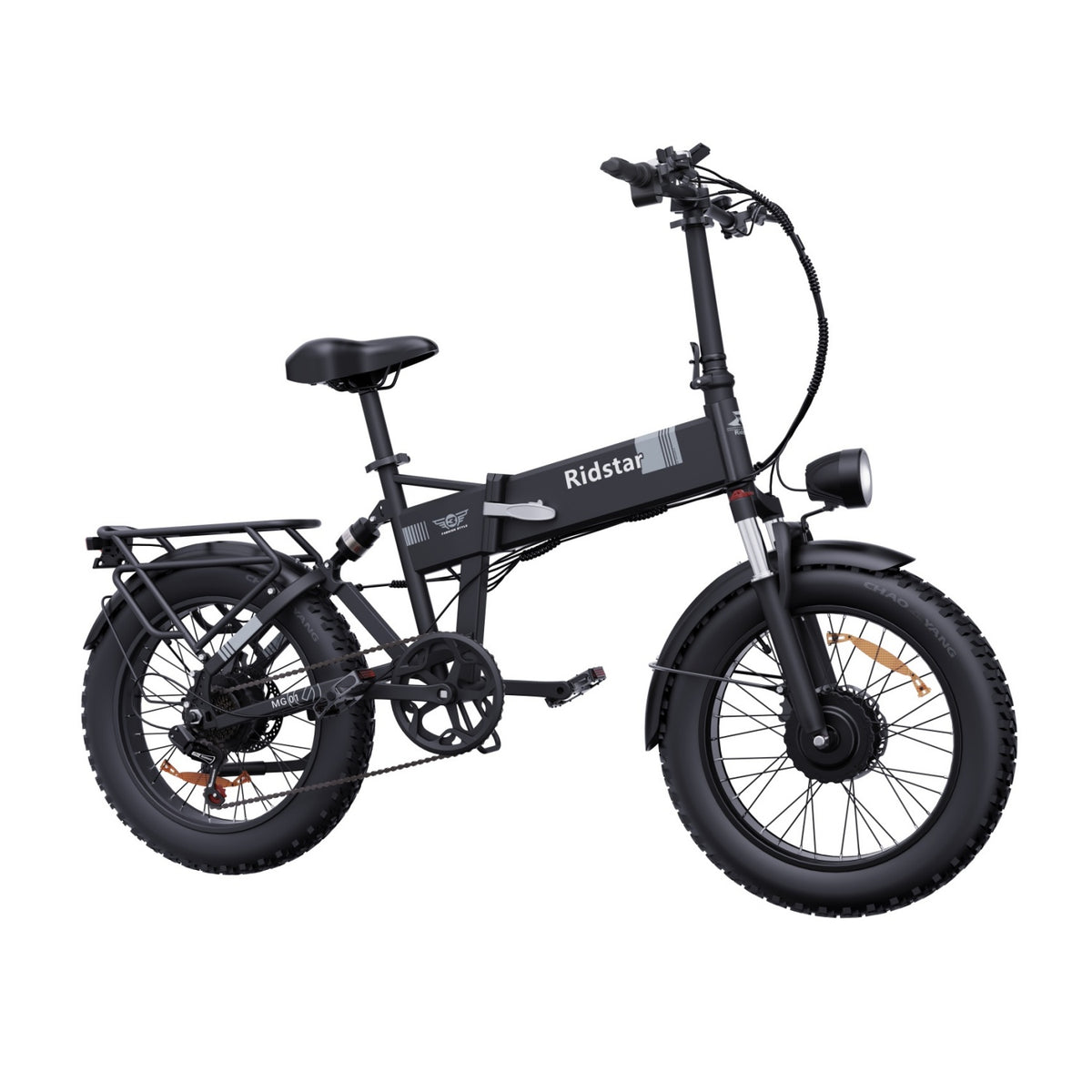 Ridstar H20 Pro Bicicleta Elétrica - Motor Duplo 500W*2 Bateria 48V23Ah Pneus 20 Polegadas Travão de Disco com óleo Hidráulico - Preto