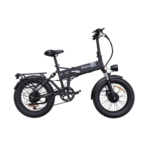 Ridstar H20 Pro Bicicleta Elétrica - Motor Duplo 500W*2 Bateria 48V23Ah Pneus 20 Polegadas Travão de Disco com óleo Hidráulico - Preto